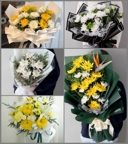 河南濮阳台前县后方乡白事花束代送